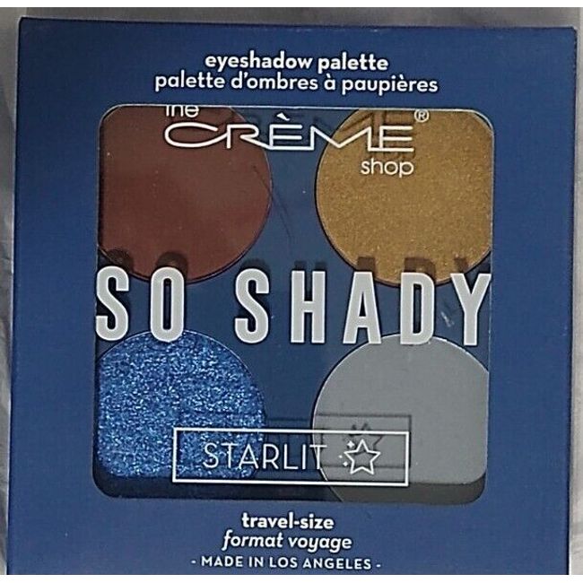 Eyeshadow Palette The Crème Shop So Shady    Starlit 4 Shade Travel Size