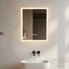 LED Illuminated Bathroom Mirror Wall Mounted Vanity Mirror Explosion-proof Smart