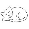 Quilting Creations Catnapper Quilt Stencil, 5 x 3