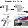 2 Pack Gutter Mount Bracket Compatible with Eufy SoloCam S340/SoloCam E30/ Eufy 4G LTE Cam S330,Solar Security Camera,No Drill Installation Camera Gutter Mount for Outdoor