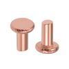 sourcing map 25 Pcs 5/32" x 5/16" Flat Head Copper Solid Rivets Fasteners