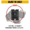 LayLax [CQC Holster Attachment Molle Platform] [Black] MOLLE Compatible 360 Degree 24 Levels Angle Adjustable