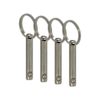 1/4" Diameter Quick Release Pin, Total Length 2.56", Effective Length 2.16", Stronger with Reinforced Pull Tab (4 Pack)