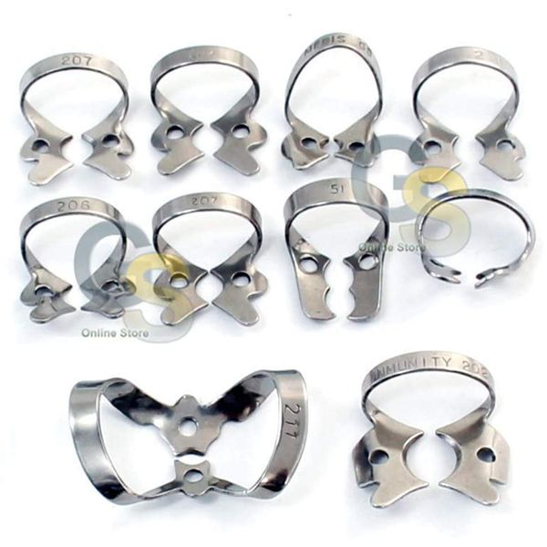 G.S 48 PCS ENDODONTIC Rubber Dam Clamps Mix