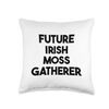 Future Irish Moss Gatherer Throw Pillow
