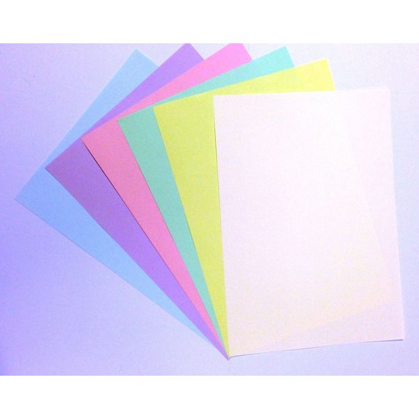 A4 Pastel Assorted Coloured Paper 120 Sheets (80gsm)