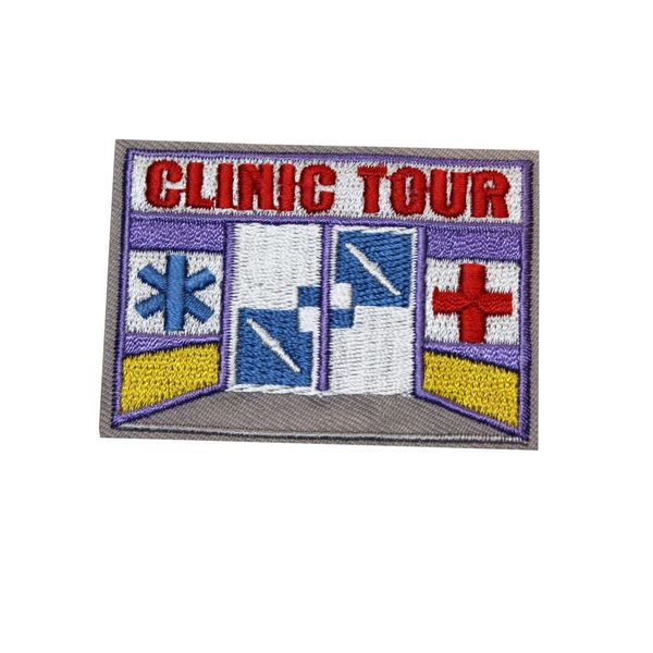 Clinic Tour Embroidered Iron On Patch -Hostipal Health Boys Girls Kids 124-Y