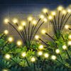 4PCS 8Pack Solar Firefly 64LED Lights Garden Solar Lights for Outside Waterproof
