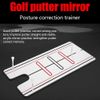 BTSEURY Golf Putting Alignment Mirror, Golf Putter Mirror Golf Posture Corrector Mirror Golf Putting Training Aid For Beginners