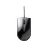 BUFFALO BSMBU26SSBK Wired Blue LED Mouse, Quiet, 3 Buttons, Small, Black