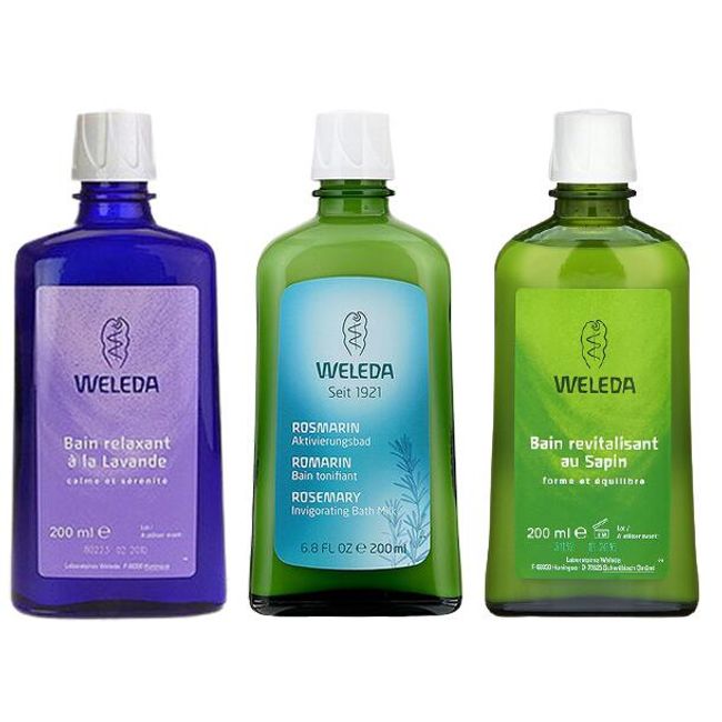 Weleda bath milk 3 types set (Lavender Rosemary Fir 200ml each) WELEDA