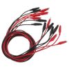 8pcs Double-ended Wire Crocodile Alligator Clips Test Line Leads Jumper Cable US