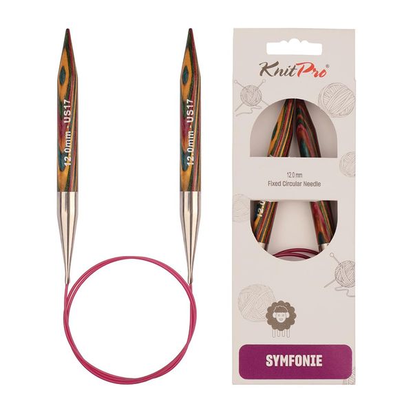 KnitPro Symfonie Fixed Circular Needles 60" (150cm) | 12.00mm