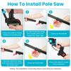 4 in 1 Electric Pole Pruning Shears Cordless, Cutting Diameter Cordless Pruner