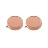 Pill Case Round Compact Case Rose Gold 5 Pieces Supplement Case Deco Parts Accessory Case