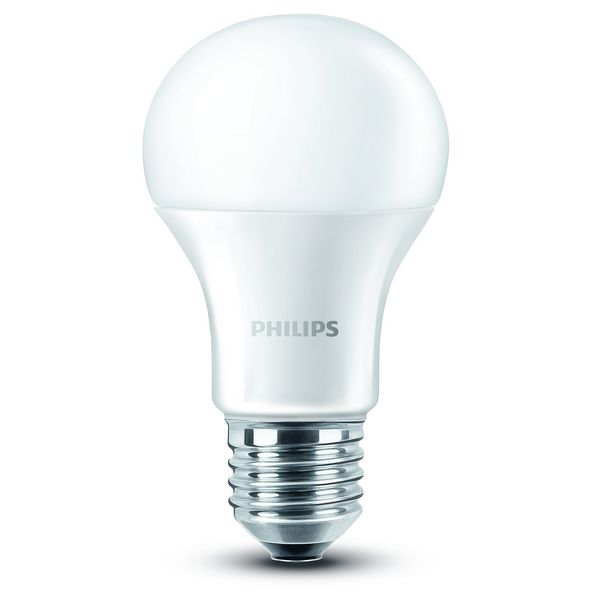 Philips E27 Edison Screw LED Light Bulb, 9 W, 230 V - Warm White Frosted