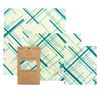 Bee’s Wrap Set of 3 Assorted Size Wraps, Blue