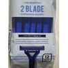New EQUATE RAZORS The Essential 2 Blade Disposable Lubricating Strips (12 Pack)