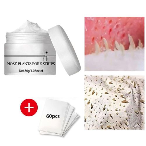 Maschera Punti-Neri Rimozione,Maschera I Punti-Neri,Maschere Esfolianti E Detergenti,Blackhead Remover,Maschera Viso Punti Neri,Rimozione Di Punti Neri E Impurità,Maschera Comedone E 60 Strisce Nasali