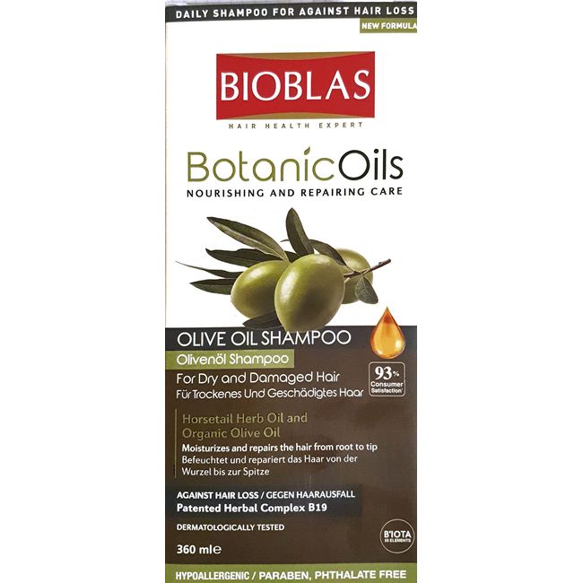 BIOBLAS Botanic Oils Saç Dökülmesine Karşı Zeytinyağlı Şampuan (360 ml)