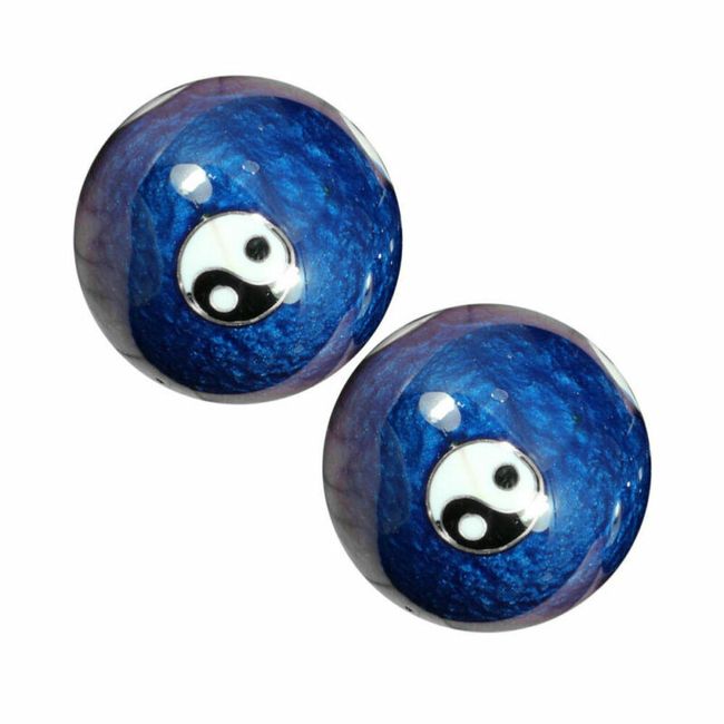 Set Small Baoding Balls with Chime Asian Hand Balls Chinese Massage Hand Balls