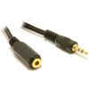 kenable 3.5mm Stereo Jack to Socket Headphone Extension GOLD Cable 5m [5 metres]