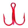Eagle Claw L934RDGH-4 Lazer Sharp Treble Hooks, 5-Pack, Size-4, Red