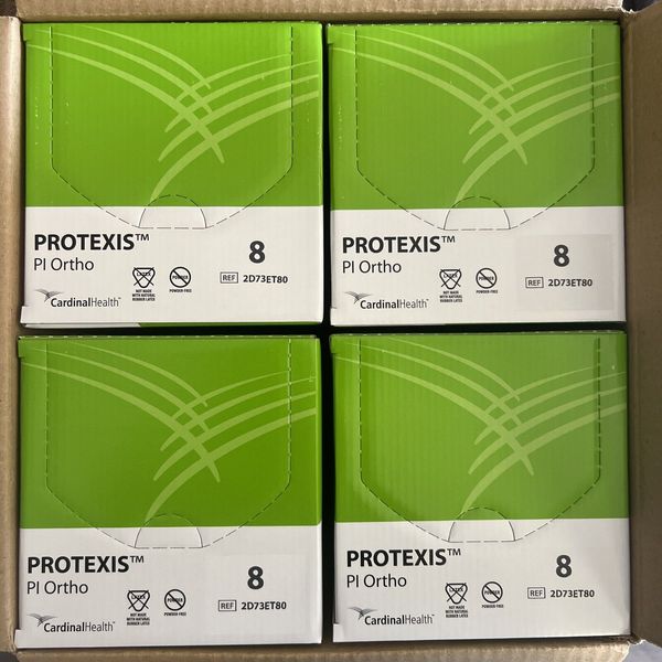 Protexis PI Surgical Gloves Polyisoprene Size 8 Powder Free QTY 160 REF 2D73ET80