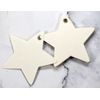 Star Shaped Gift Tags - Blank Labels - 50pc (Cream)