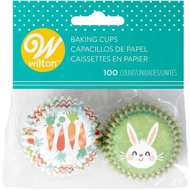 Wilton/キャロット＆バニーミニマフィンカップ100CT カップケーキ マフィン 紙カップ