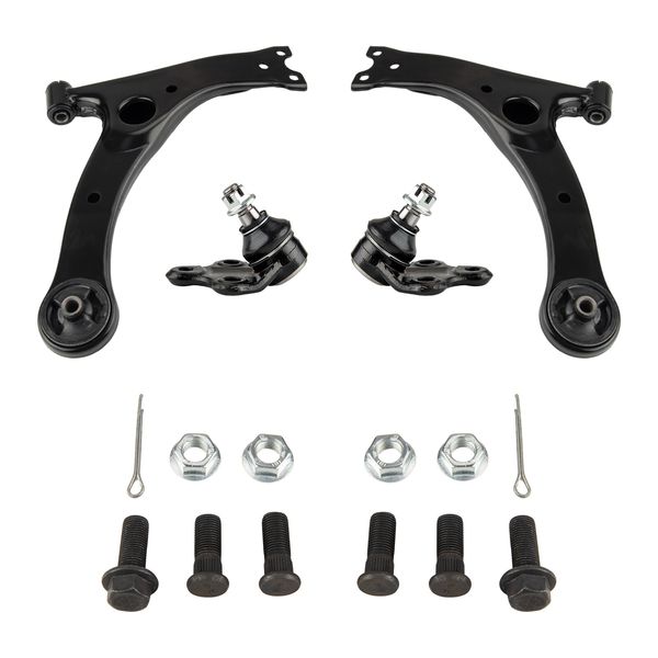 4Pcs Front Lower Control Arms Ball Joints For 2003 - 2008 Toyota Corolla