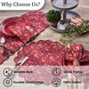 Park Designs Coriander Leafy Floral Red Table Runner 13" x 54"