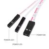 YACSEJAO 12mm Chassis Switch Host Metal Button, Computer Host Switch Cable Metal Blue LED Power Button for Computer DIY Switch