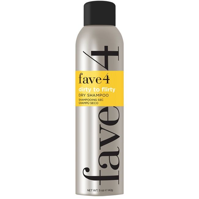 fave4 hair Dirty to Flirty Dry Shampoo, Translucent & Lightweight Rapid Oil Absorption, 5 oz