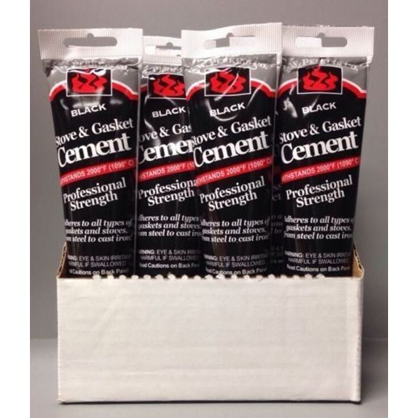 12 Pack Perkins Pro Stove Gasket Cement High Temp Wood Pellet Glue AWP 80 Case