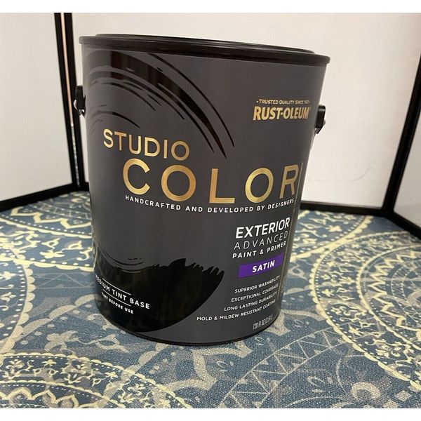 Rust-Oleum Studio Color, Exterior Advanced Paint and Primer Satin Medium Tint