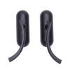 Motorcycle Mini Oval Mirrors Black For Harley Touring Road Glide Softail Custom