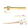 Spinningdasiy Crystal Initial Bijou Hair Clip E Gold