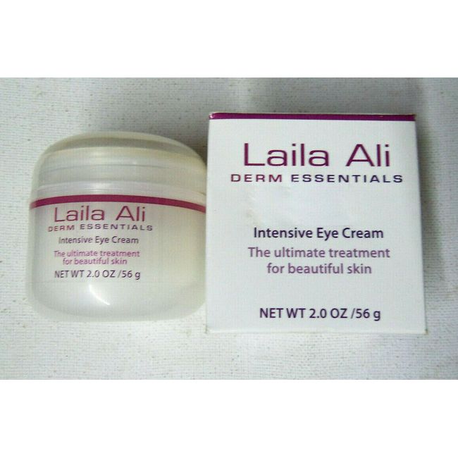 2oz LAILA ALI DERM ESSENTIALS INTENSIVE EYE CREAM unsealed nib