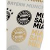 FC Bayern München Sticker Card – Lettering & Logo – Set of 12 Black/Gold-Silver Sticker FCB