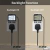 KETOTEK Temperature Controller Thermostat Plug Socket 220V with LCD Backlight, Digital Thermostatic Plug with 3m Sensor Probe, Heating Cooling Temperature Switch