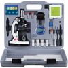 AmScope 52pc 120X-1200X Kids Starter Compound Microscope Portable Science Kit