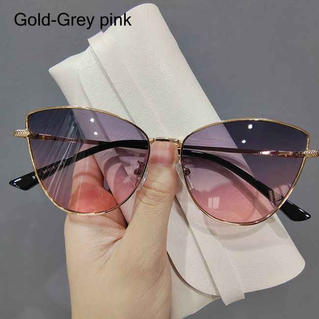 Clear & Silver Square Frameless Sunglasses