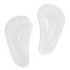 Dr. Foot's Arch Support Shoe Insoles for Flat Feet, Gel Arch Inserts for Plantar Fasciitis, Adhesive Arch Pad for Relieve Pressure and Feet Pain (Clear - 2 Pairs, 2 Count (Pack of 1))