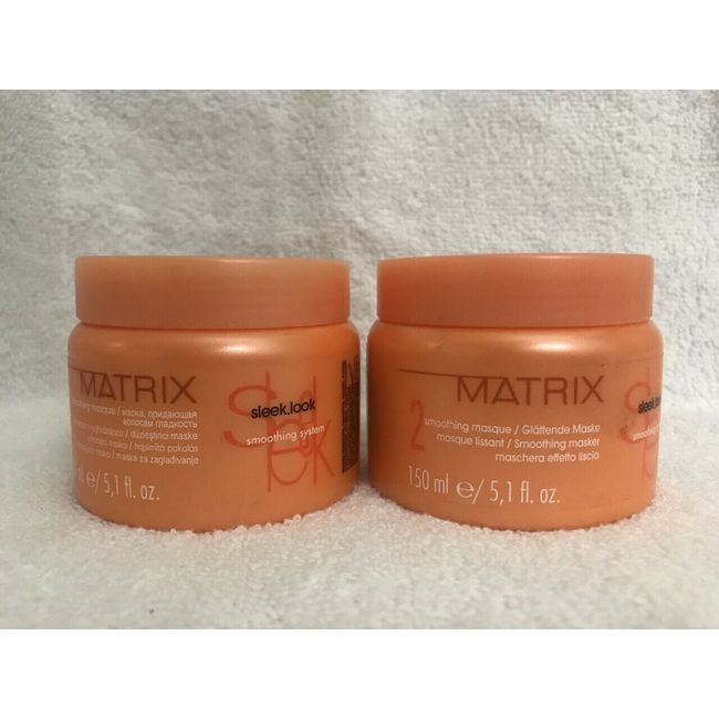 Matrix Sleek Look Smoothing Masque 5.1 oz / 150 ml (Pack of 2)