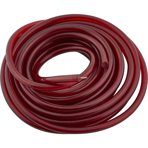 Ton's Performance Translucent Red PVC 7mm Solid Core (tinned Copper Strands) Spark Plug Wire Roll, 20 Ft, Made in USA