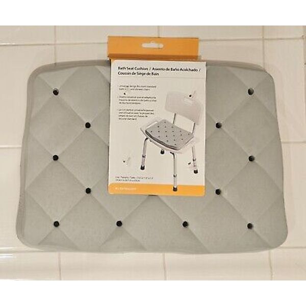 DMI Seat Foam Cushion for Shower Chairs, Bath Chairs, or Stadium Seats