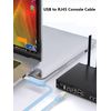 JUEJUEZI USB Console Cable 6FT, USB to RJ45 Ethernet Cable, Compatible with Desktop Computers, Laptops, Routers, Switch, Windows 7 8 10