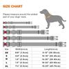 2 Pack Reflective Dog Collar with Safety Locking Buckle, M Size Width 14-20 Inch