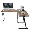 Corner Desk Computer Gaming Desk PC Writting Table Home Office Walnut L-Shaped 